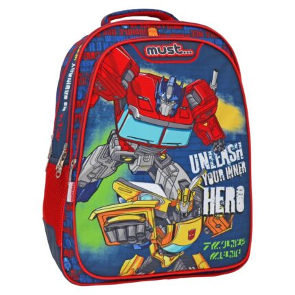 Σχολική Τσάντα Πλάτης Δημοτικού Transformers Unlease Your Inner Hero Must