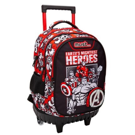 Σχολική Τσάντα Τρόλεϊ Δημοτικού Avengers Heroes Must Glow in the Dark