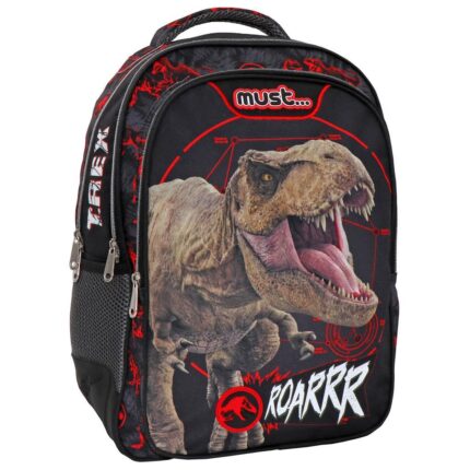 Σχολική Τσάντα Πλάτης Δημοτικού Jurassic T-Rex Roarrr Must