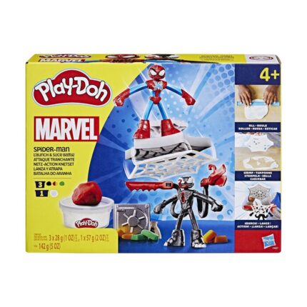 Play-Doh Spiderman Launch And Slice Battle