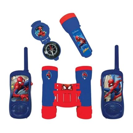 Spiderman Σετ Walkie Talkies Κιάλια & Πυξίδα